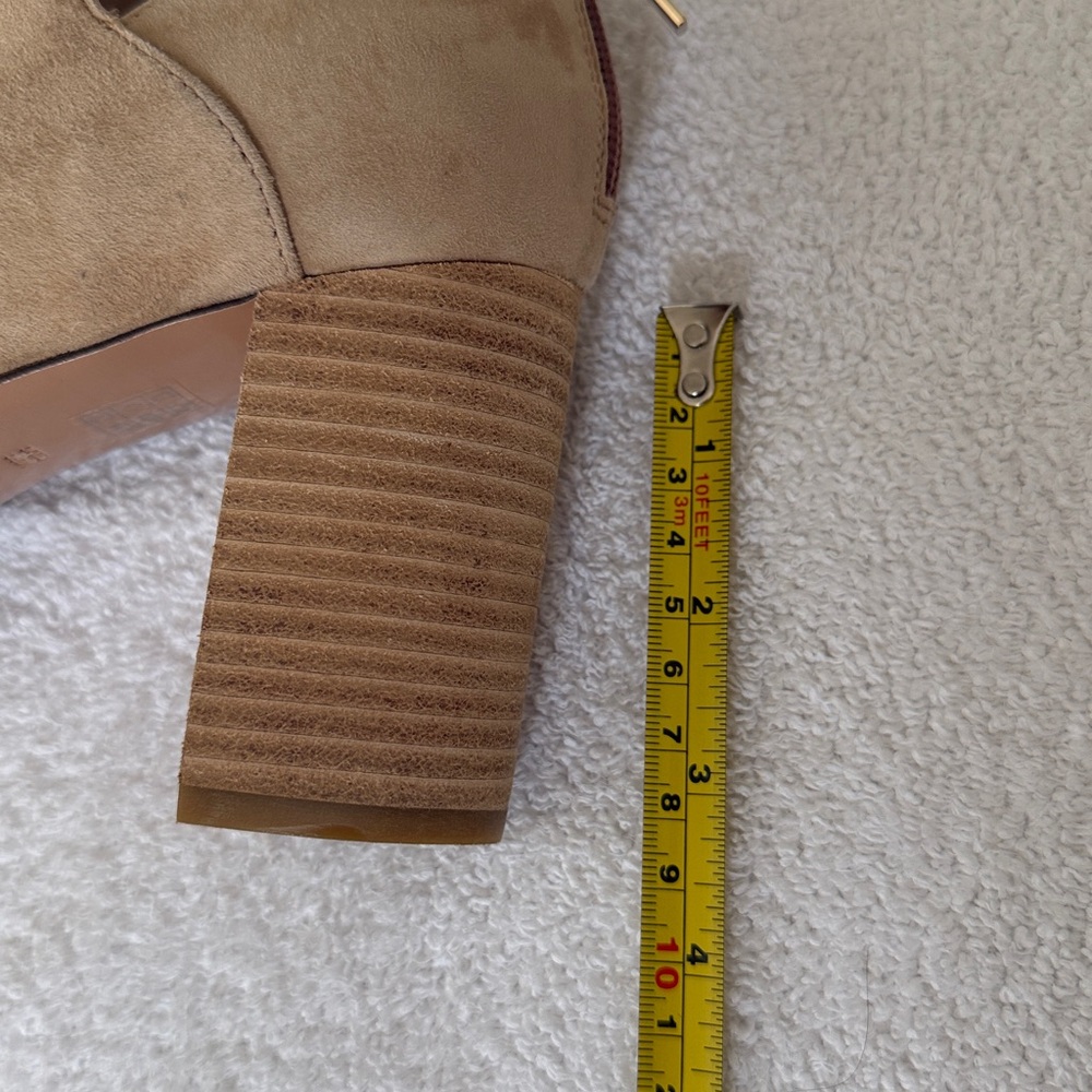 Tan Suede Ankle Boots - Picture 6 of 8